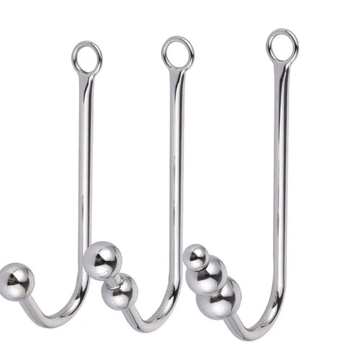 Anal Hooks with Anal Elegant 5334 and Collar Cuffs Hook Beaded 0731